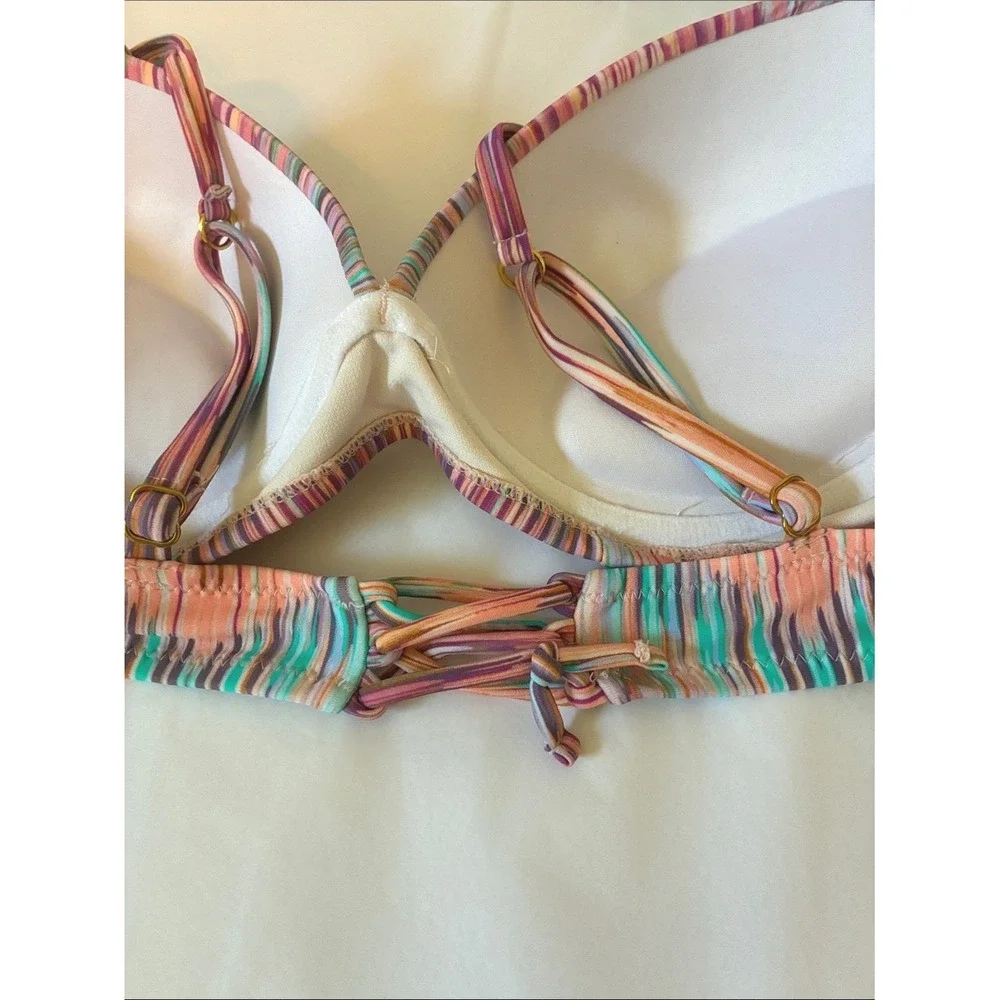 NEW Raisins Size XL Moonshadow Underwire Push Up Bikini Set Swimsuit Beach Coast